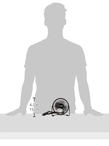 Optimus F 4040Bk 4'' Personal Metal Fan   Black