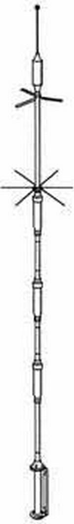 Hustler Hf Multiband Vertical Amateur Ham Radio Base Antenna 5Btv