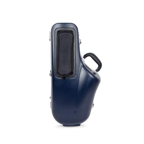 Crossrock Contoured Abs Molded Alto Saxophone Case With Single Strap Blue(Cra861Asbl)