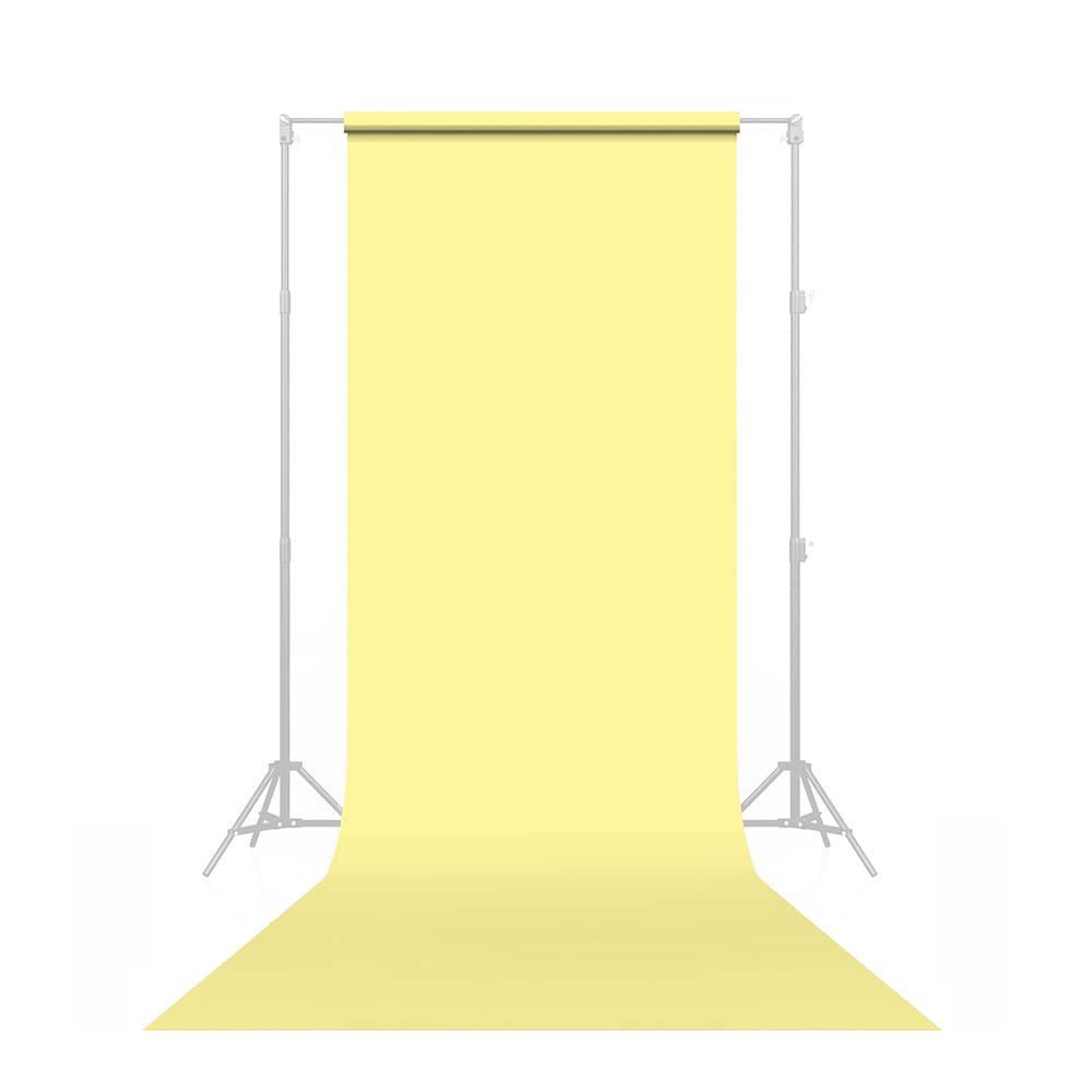 Savage Seamless Paper Photography Backdrop   Color #93 Lemonade, Size 53 Inches Wide X 36 Feet Long, Backdrop For Youtube Videos, Streaming, Interviews And Portraits   Made In Usa