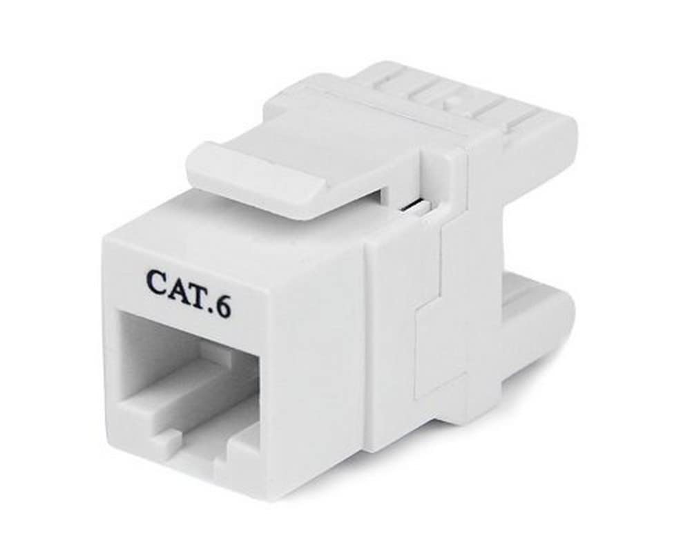 Terminate Cat6 Cables At A 180  Angle, For A More Compact Keystone Jack Installa