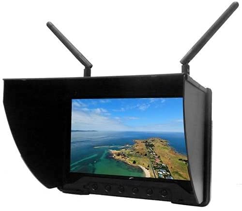 Flysight Black Pearl RC801 FPV Monitor with DVR 5.8Ghz 40CH 7 HD Screen Diversity Receiver 1024x600 Monitor with Integrated Batt