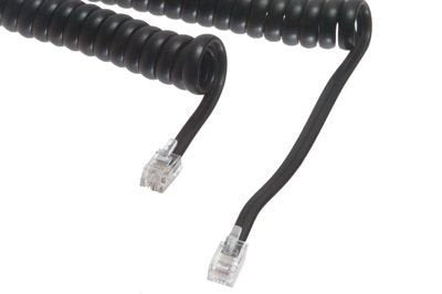 10Ft Cisco Phone Cord, Handset Curly Cable, Dark Gray, (2 Pack) 7800/7900 / 8800 Series 7940 7945 7960 7965 8841