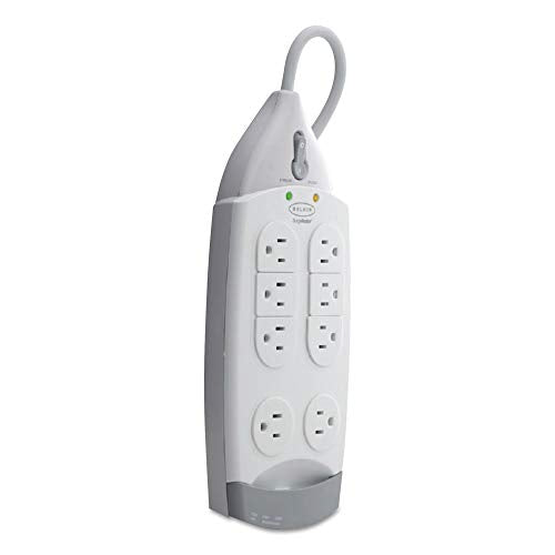Belkin 7 Outlet Surgemaster Home Series Power Strip Surge Protector With 12Ft Cord, 1045 Joules, White