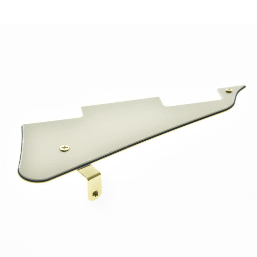 Dopro Lp Guitar Pickguard And Lp Stainless Steel Bracket With Gold Steel Mounting Screws For Usa Les Paul Aged White