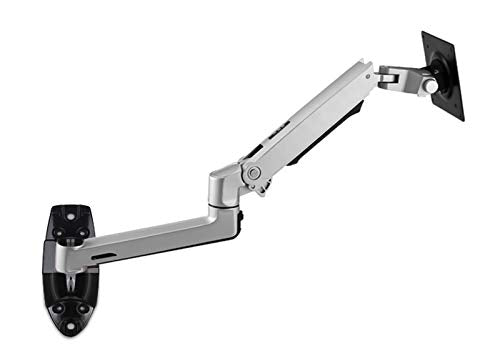 Nbgys Xsj8012Wt Aluminum Alloy Mechanical Spring Arm Wall Mount Laptop Holder Full Motion Laptop Mount Arm Monitor Holder Laptop Stand (Black)