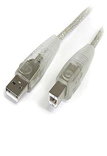 Startech.Com 10 Ft Transparent Usb 2.0 Cable   A To B   Usb Cable   Usb (M) To Usb Type B (M)   Usb 2.0   10 Ft   Molded   Trans