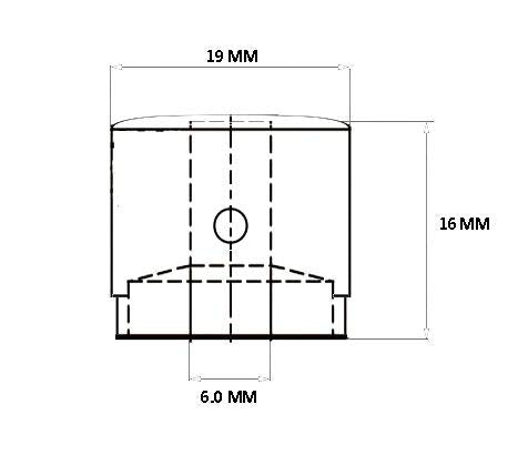 Guyker 3Pcs Guitar Aluminum Alloy Flat Top Control Knobs Dia. 6Mm(0.24) Shaft Pots - Dome Tuning Potentiometer Knob Replacement