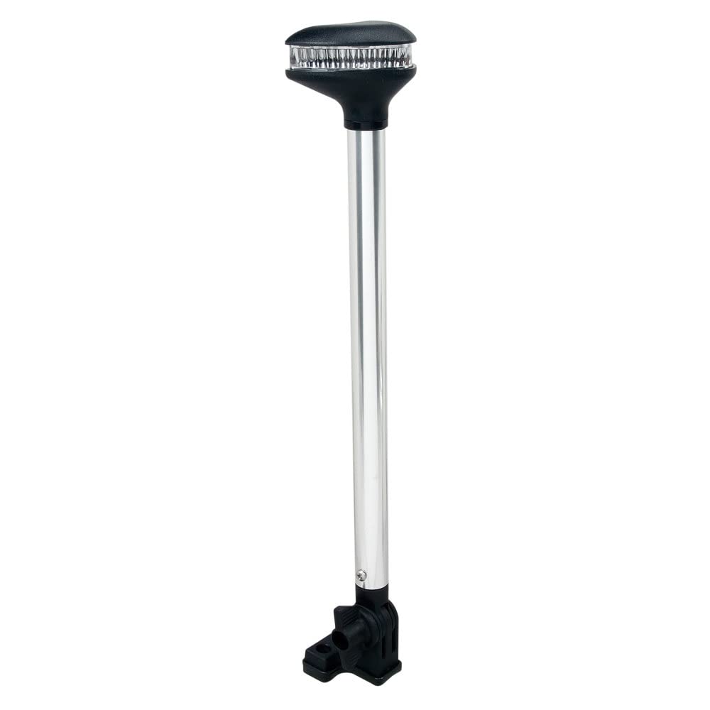 Perko 1639Dp0Chr Stealth-Series Vertical-Mount Led Fold Down White All-Around Light - 14.25'', Black Polymer Base And Top,WBLITB00L4GHX04