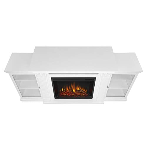 Bowery Hill Traditional Wood Fireplace Tv Stand For Tvs Up To 67'' In White