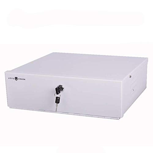Ares Vision Heavy Duty White 21' X 24' X 8' Dvr/Pc Security Lock Box 16 Gauge With Exhaust Fan (21X24X8, White)