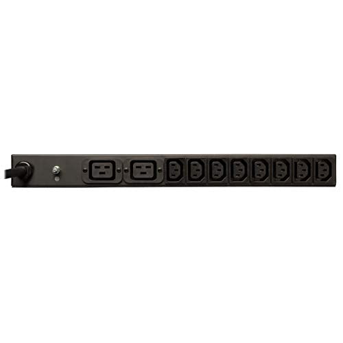 Tripp Lite Basic Pdu, 14 Outlets (12 C13, 2 C19), 208/240V, Nema L6 20P Input, 3.3/3.8Kw, 15 Ft. Cord, 1U Rack Mount Single Phas