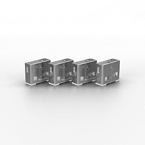 Lindy Usb Port Blocker   Pack Of 4, White (40454)