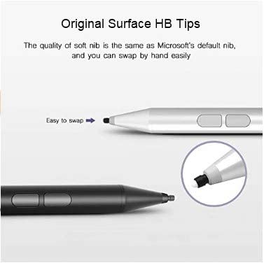 Uogic Pen For Microsoft Surface, Palm Rejection, 1024 Levels Pressure, Flex & Soft Hb Nib, Compatible With Surface Pro/Studio/Bo