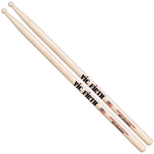 Vic Firth - American Custom Drumsticks - Sd1 - General Purpose Drumsticks - Maple - Wood Tip
