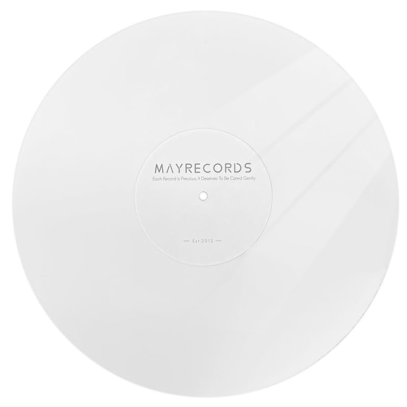 Sdroceryam Acrylic Turntable Platter Mat, 12 Inches Acrylic Slipmat For Vinyl Lp Record Players Anti Static Slipmat, Reduces Vib