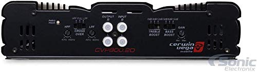 Cerwin Vega Car Audio Amplifier Cvp800.2D 800 Watts 2 Channel Class D 4 Ohms