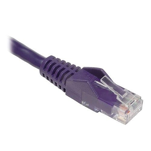 Tripp Lite Cat5E Snagless Molded Patch Cable Rj45, M/M, Purple, 10 Feet (N001 010 Pu)