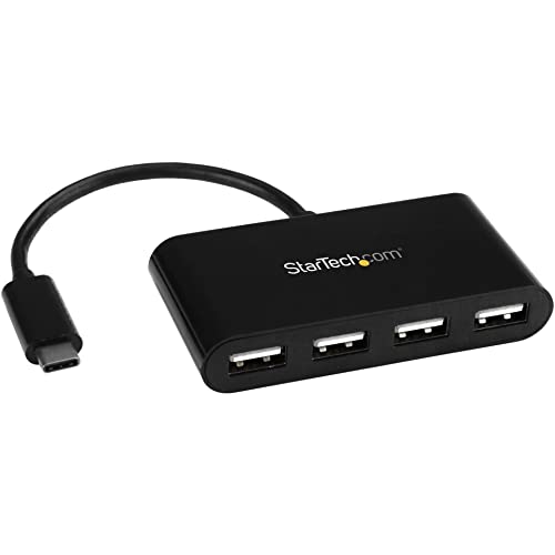 Startech.Com 4 Port Usb C Hub   Usb C To 4X Usb A Hub Adapter   Mini Usb 2.0 Hub   Bus Powered Usb Type C Port Expander (St4200M