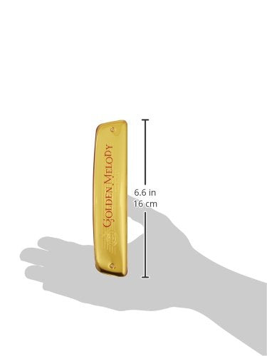 Hohner 2416 C Golden Melody Tremolo Harmonica, Key Of C, Gold