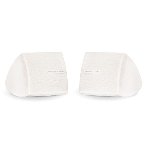 Theater Solutions Ts30W Mountable Indoor Speakers White Bookshelf Pair