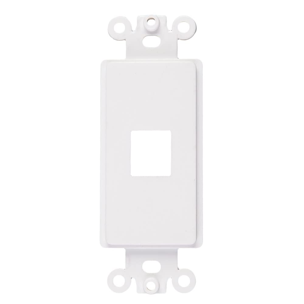 Quickport Decora Keystone Insert, 1 Port, 5 Pack White