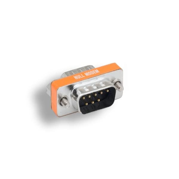 KENTEK Mini DB9 Male to Male M/M Serial/at Null Modem Mini Adapter Changer Coupler RS-232 Crossover