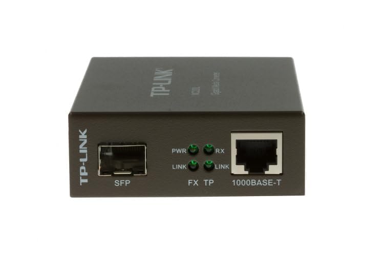 Tp Link Mc220L Gigabit Media Converter, 1000Mbps Rj45 To 1000Mbps Sfp Slot Supporting Minigbic Modules, Chassis Mountable Size: