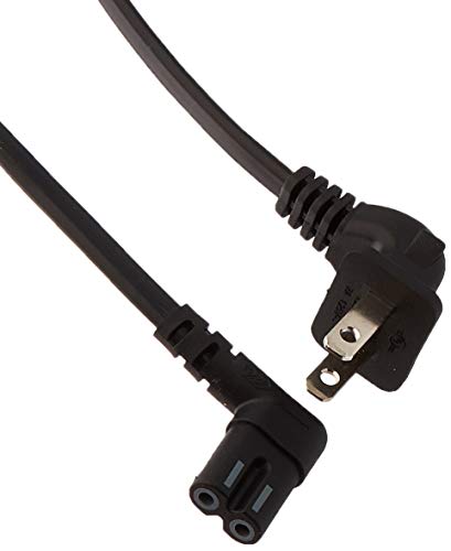 Samsung 3903 000853 Right Angle 2 Prong Tv Power Cord, 5Ft Length
