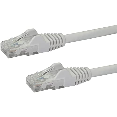 Startech.Com 6Ft Cat6 Ethernet Cable   White Cat 6 Gigabit Ethernet Wire  650Mhz 100W Poe Rj45 Utp Network/Patch Cord Snagless W