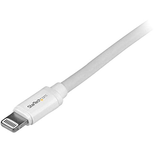 Startech.Com 2M (6Ft) Long White Apple 8 Pin Lightning Connector To Usb Cable For Iphone / Ipod / Ipad   Charge And Sync Cable (