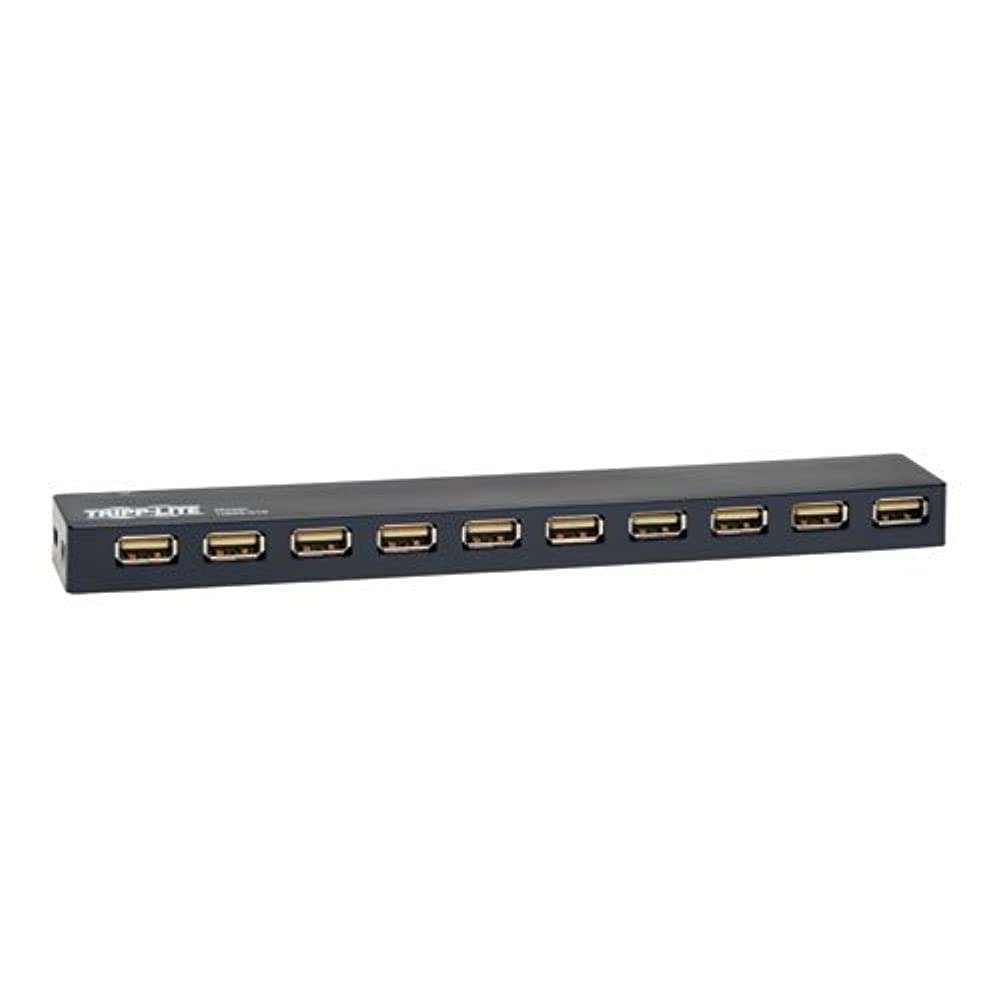 Tripp Lite 10 Port Usb2.0 Mobile Hi Speed Hub Notebook Laptop (U223 010),Black