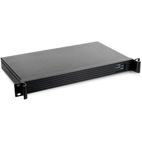 Istarusa 1U Compact Server/Desktop Mini Itx Chassis (D 118V2 Itx Dt), Black