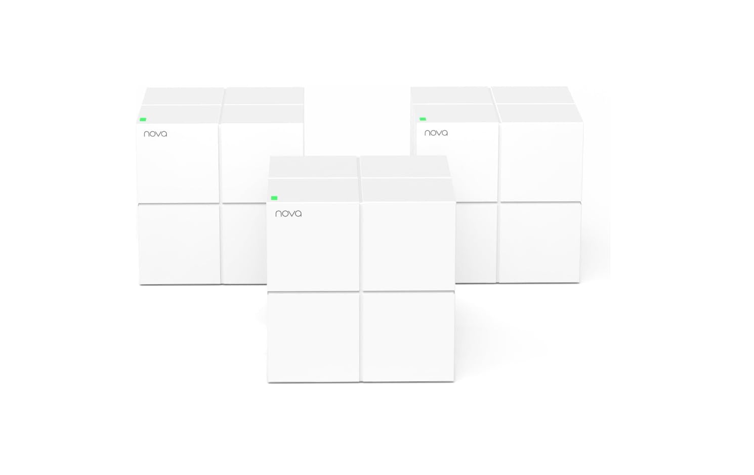 Tenda Nova Mesh WiFi System MW6 - Covers up to 4-6 Bedroom Houses- AC1200 Whole Home WiFi Mesh System - Gigabit Dual-Band Mesh N