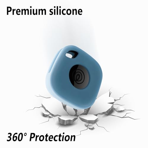 Geiomoo Silicone Case For Tile Mate 2024, Tile Mate 2022, Soft Scratch Resistant Cover With Carabiner (3 Pack Luminous Pink+Gree