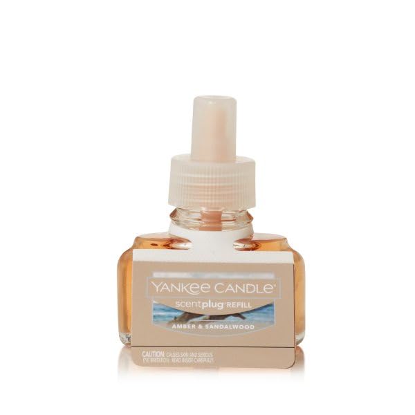 Yankee Candle Amber & Sandalwood Electric Home Fragrance Scent Plug Refill