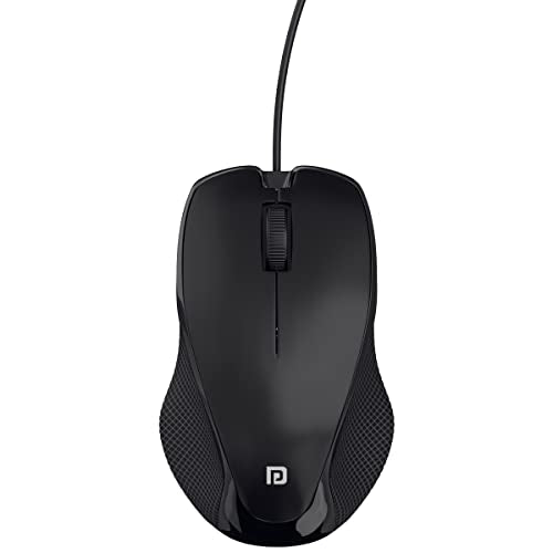 Portronics Toad 101 Wired Optical Mouse With 1200 Dpi, Plug & Play, HiOptical Tracking, 1.25M Cable Length, 30 Million Click Li