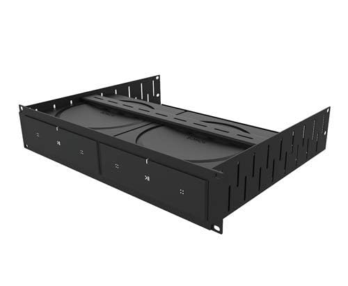Penn Elcom Custom Media Rack Shelves Compatible With 2 X Sonos Amp Units