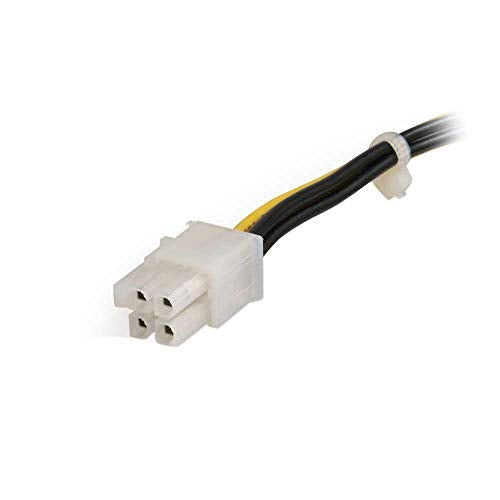 C2G 27314 12 Inch Atx Power Supply To Pentium 4 Power Adapter Cable, Black/Yellow