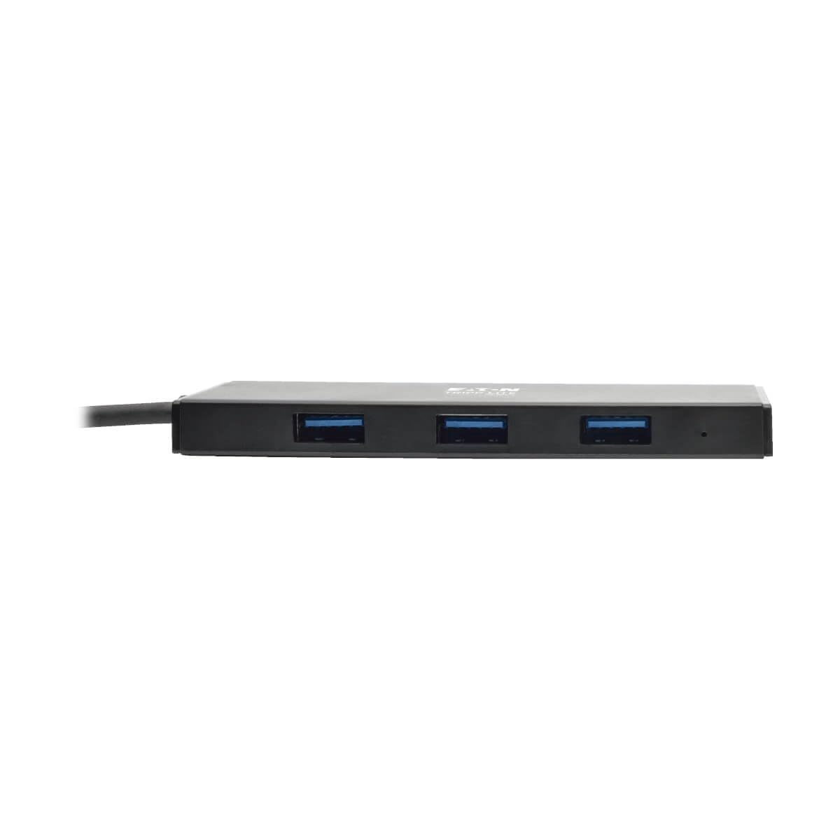 Eaton Tripp Lite 4-Port Portable Slim Usb 3.0 Super Speed Hub With Built In Cable (U360-004-Slim)