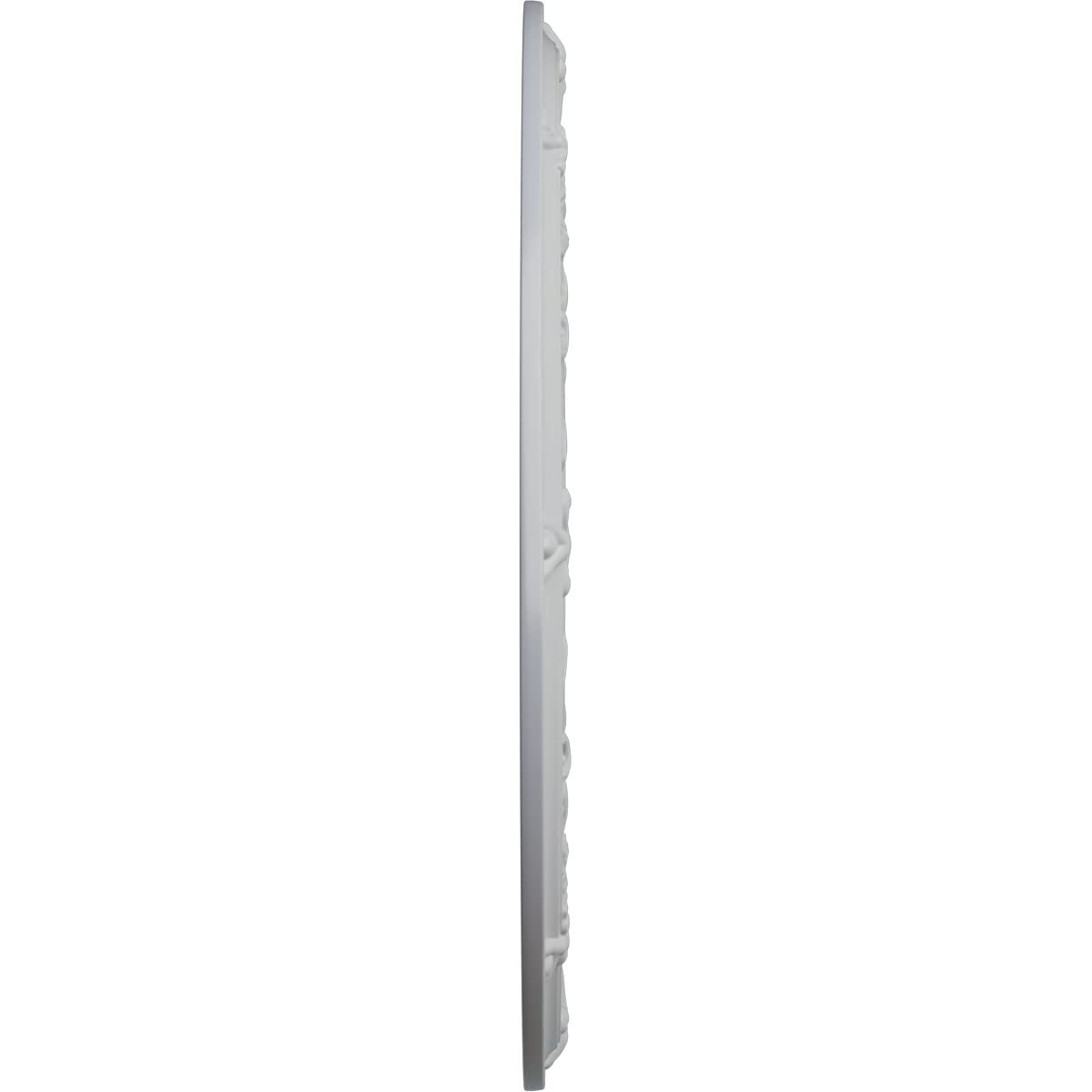 Ekena Millwork Cm33Dafrf Dauphine Ceiling Medallion, 33 7/8''Od X 1 3/8''P (Fits Canopies Up To 13 1/4''), Hand Painted Frost