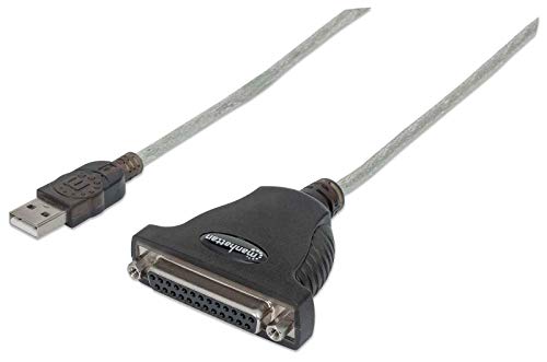 Manhattan 336581 A Male To Db25 Female Full Speed Usb To Parallel Printer Converter