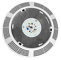 Ventline V2280-50 Side Exhaust Lighted Vent Fan, White, Plastic Construction, Ideal for RVs and Trailers