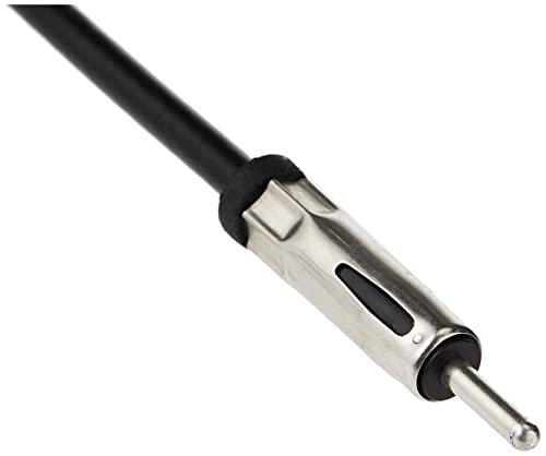 Jensen Jan139 6 Heavy-Duty Universal Top/Side-Mount Rubber Mast Antenna, Black