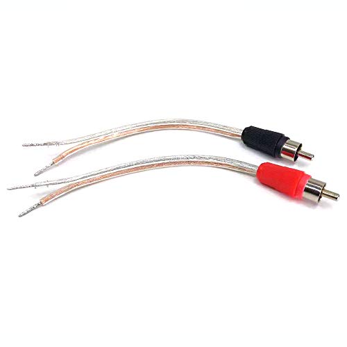 Adapter Cable From Speaker Wires To Rca Plug   Rca Plug Cable   Rca Plug Adapter, Speaker Wire With Rca Males   Black/Red