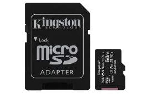 Kingston 64Gb Canvas Select Plus Microsdxc Card | Up To 100Mb/S | A1 Class 10 Uhs-I | 2-Pack | With Adapter | Sdcs2/64Gb-2P1A