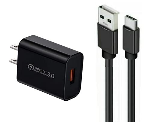 Switch Home & Travel Power Fast Charger (6FT USB C Charge Cable Cord Wire & AC Adapter) Compatible with Nintendo Switch/Lite