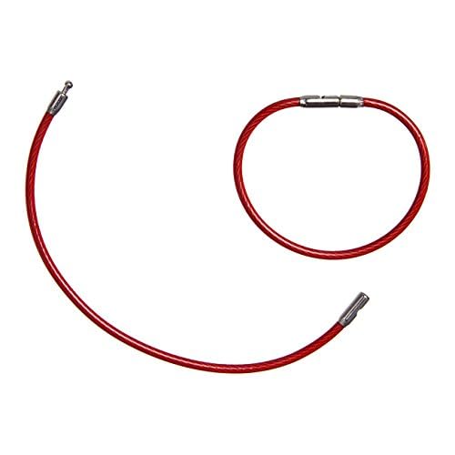 Aeroflex   6'' Inch Red Steel Key Rings/Checklist Rings   1.91'' Diameter (5 Pack)