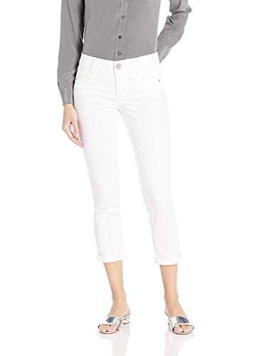 Democracy Womens Ab Solution Ankle Skimmer, Optic White, 4