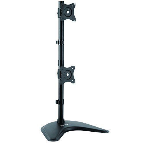 Startech.Com Vertical Dual Monitor Stand   Supports Monitors 13    To 27      Adjustable   Computer Monitor Stand For Double Sta